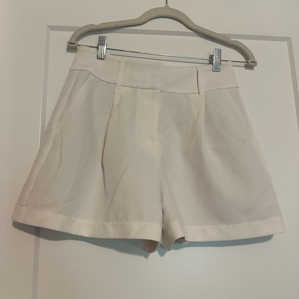 Express white business shorts